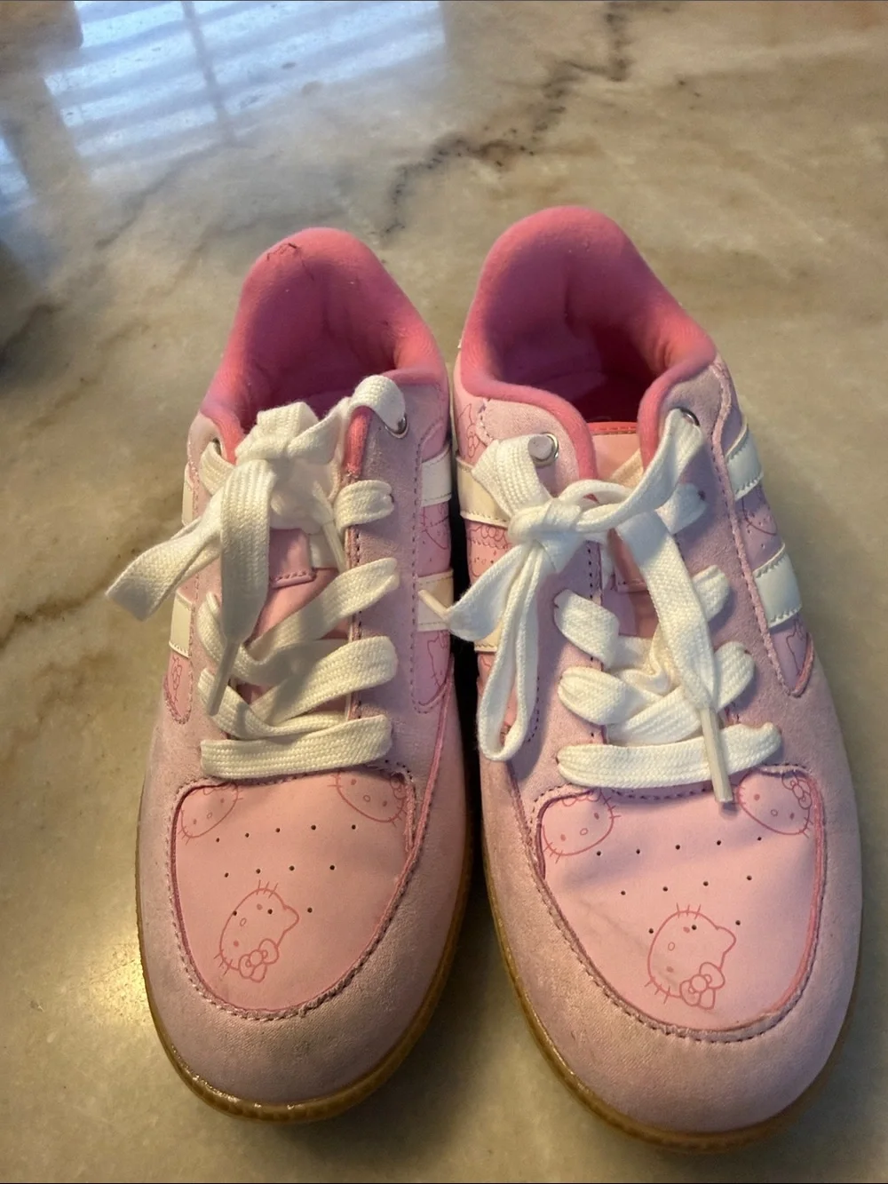 The Children's Place Pink White Hello Kitty Sneakers